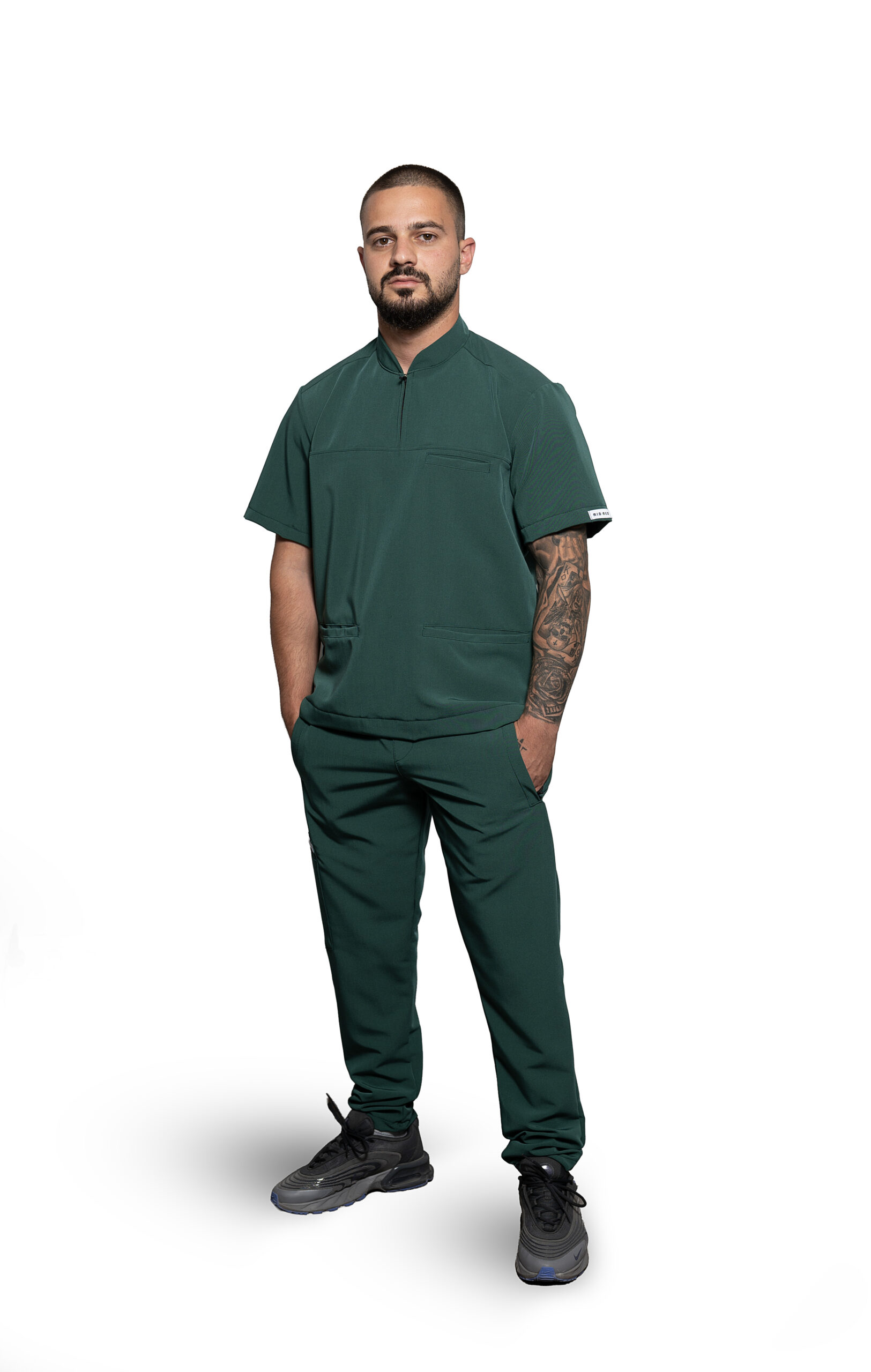 Мъжки медицински екип Soft Flex Elegant Dark Green